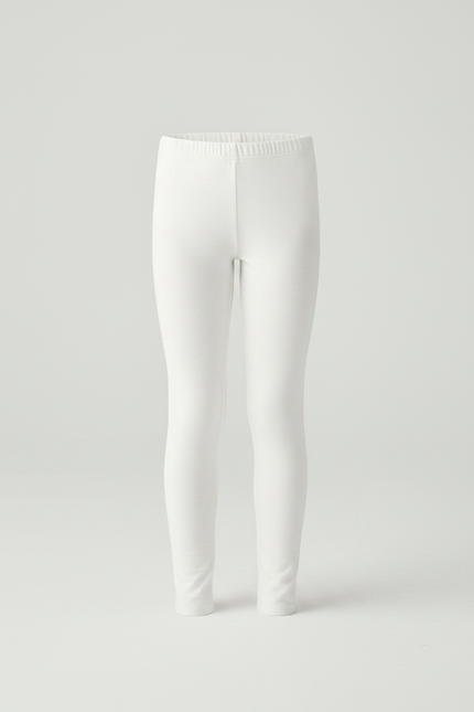 Pantalon Jupe Blanc Tulle Perlée Fille Confortable - Coton - vue 2