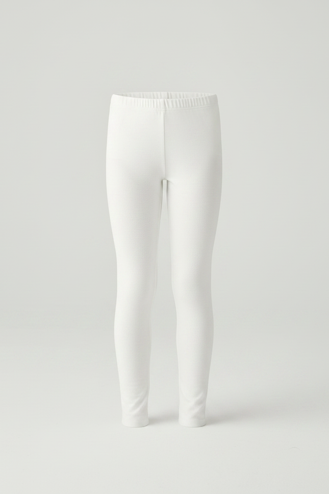 Pantalon Jupe Blanc Tulle Perlée Fille Confortable - Coton - vue 2
