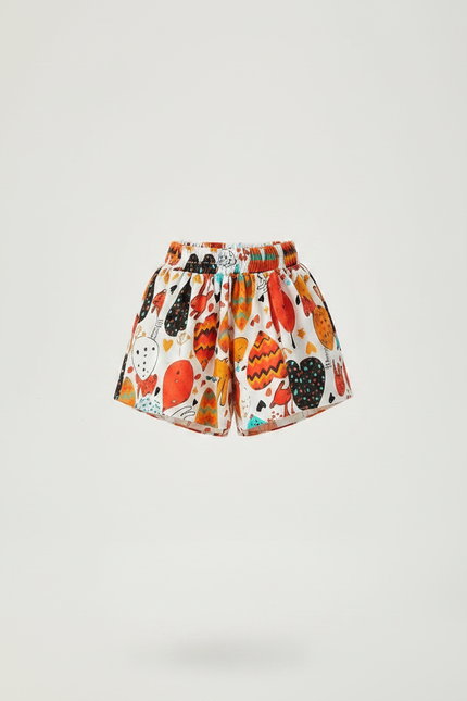 Pantalon Jupe Imprimé Floral Fluide Coloré Enfant - Viscose - vue 3