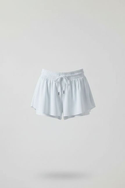 Pantalon Jupe Blanc Fluide Sportif Intégré Femme - Polyester - vue 3
