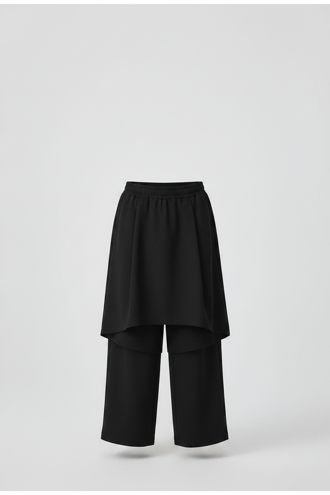 Pantalon Jupe 42b6 - Noir Polyester - vue 3