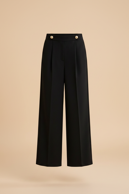 Pantalon Jupe Noir Plissé Chaud Fille - Molleton - vue 3