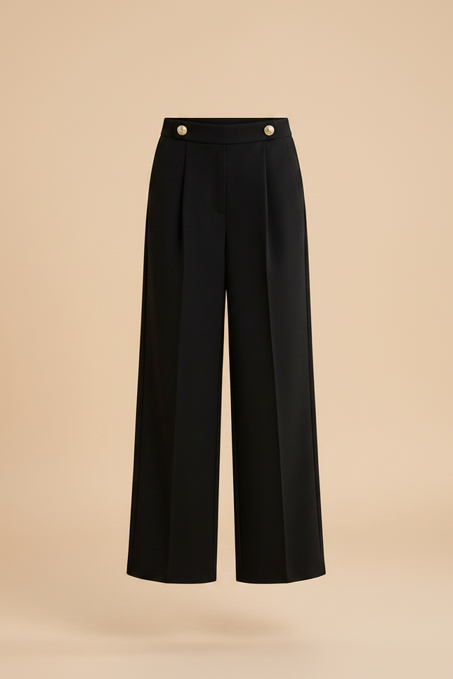 Pantalon Jupe Noir Plissé Chaud Fille - Molleton - vue 3