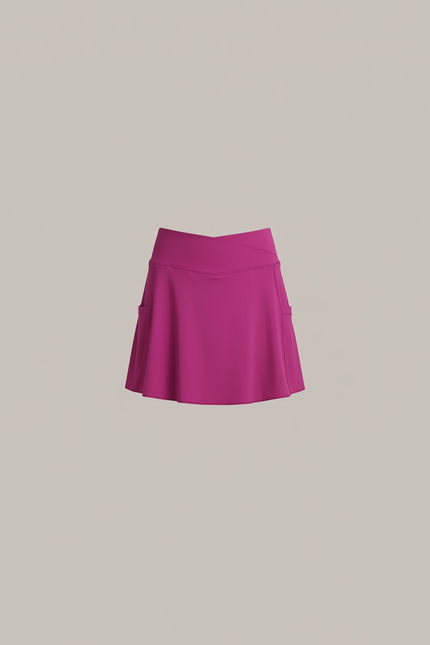 Pantalon Jupe Fuchsia Sportif Confortable Enfant Poches - Rose Polyester - vue 3