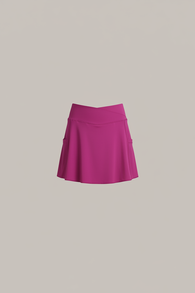 Pantalon Jupe Fuchsia Sportif Confortable Enfant Poches - Rose Polyester - vue 3