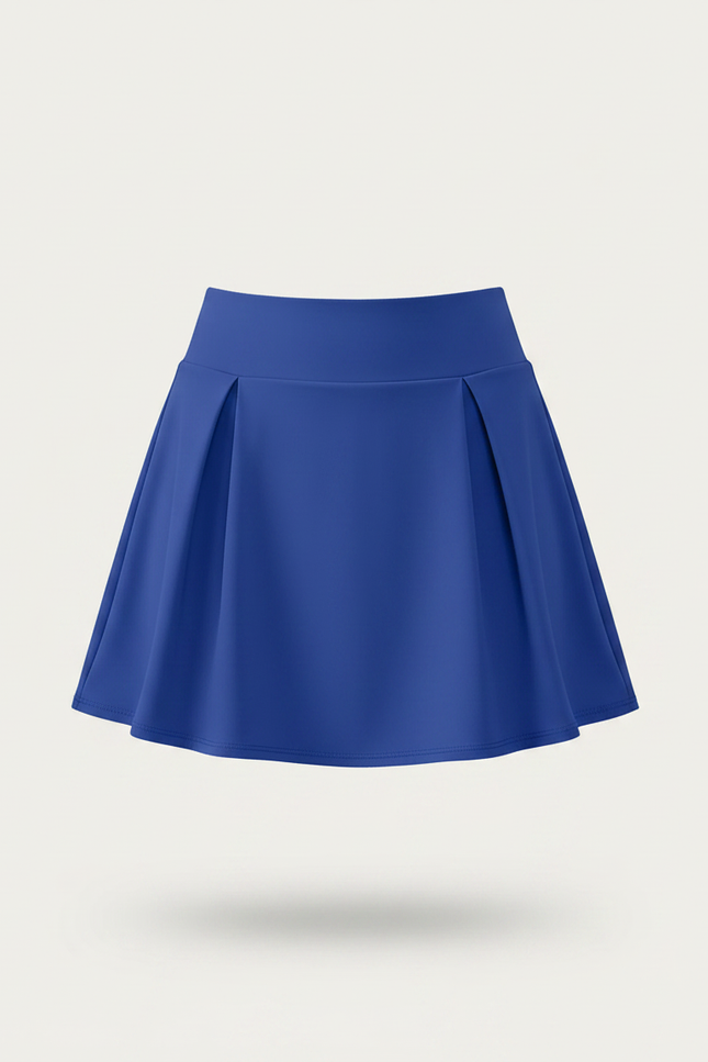 Jupe Pantalon Courte - Bleu Polyester - vue 3