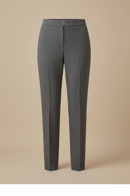 Pantalon Jupe Gris Asymétrique Élégant Court - Gabardine - vue 3