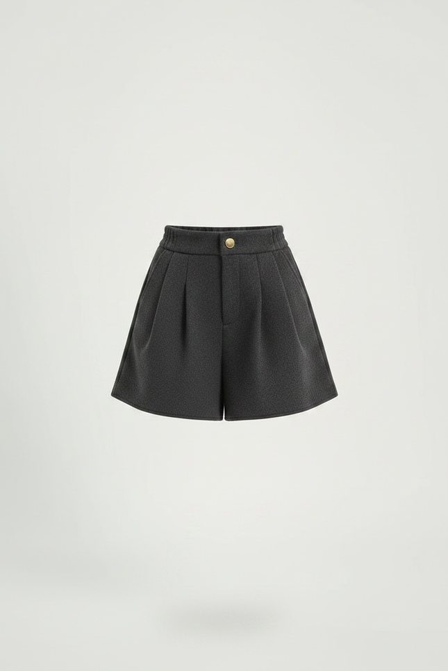 Pantalon Jupe Gris Laine Plissé Évasé Enfant - vue 3