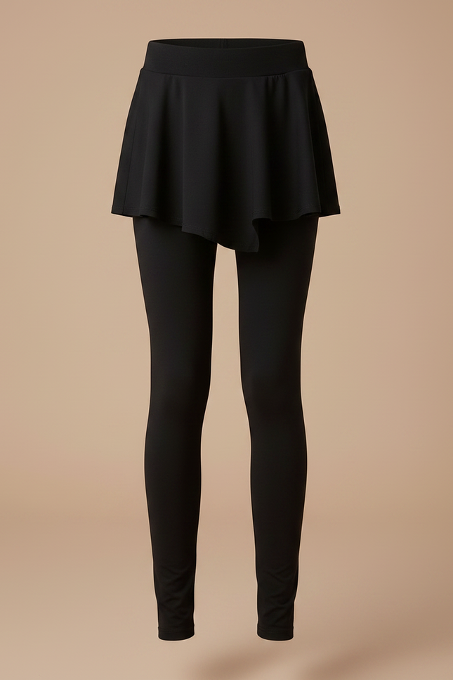 Pantalon Jupe Noir Sportif Fille Intégré Confortable - Polyester - vue 3