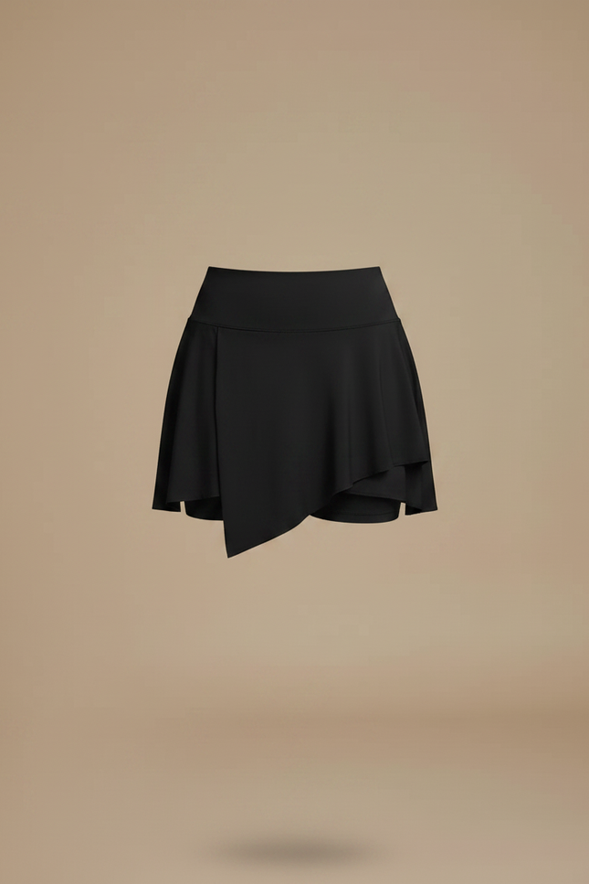 Jupe Pantalon Femme Ronde - Noir Polyester - vue 3