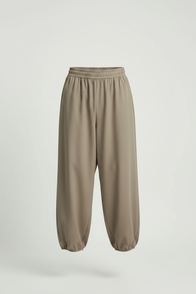 Pantalon Jupe Kaki Ample Superposé Confortable Décontracté - Polyester - vue 3