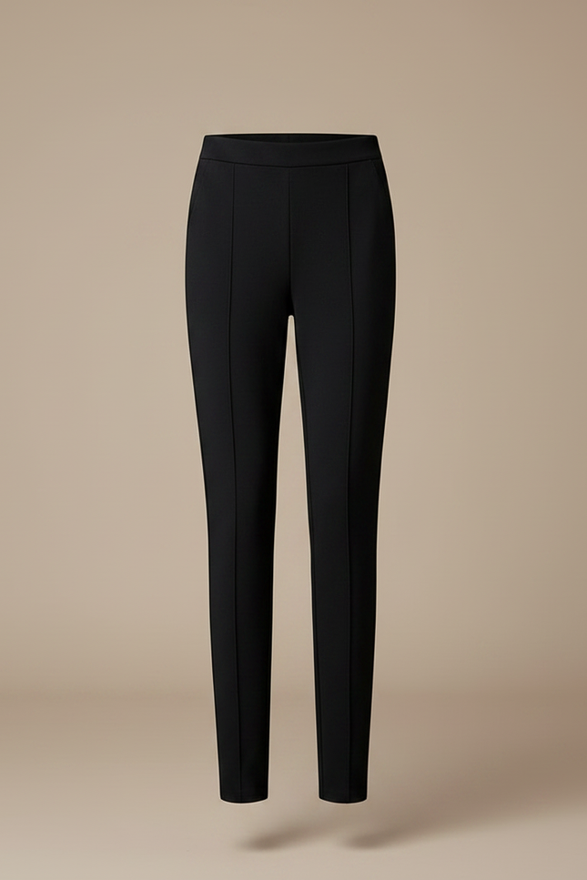 Pantalon Jupe Noir Carreaux Chaud Hiver Élégant - Maille - vue 3