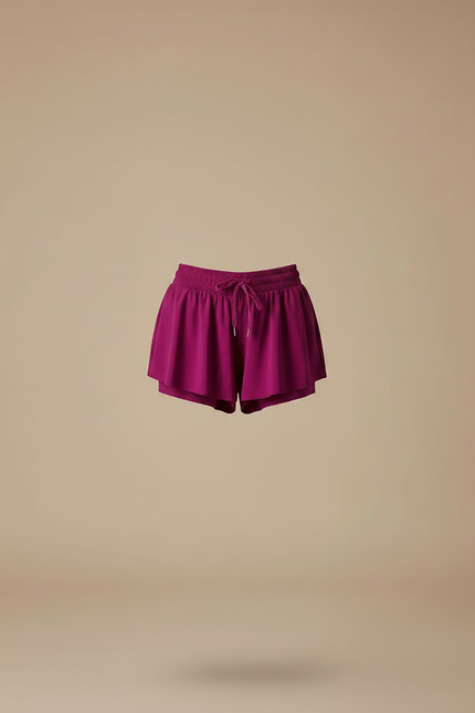 Pantalon Jupe Fuchsia Fluide Athlétique Confortable Femme - Rose Polyester - vue 3