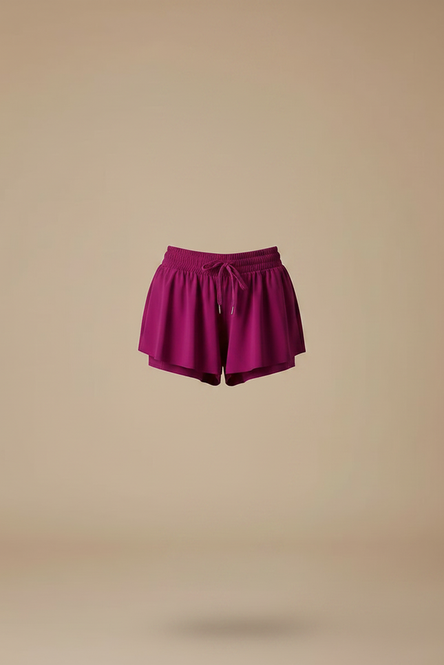 Pantalon Jupe Fuchsia Fluide Athlétique Confortable Femme - Rose Polyester - vue 3