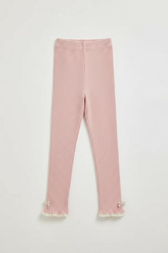 Pantalon Jupe Rose Tulle Superposé Nœuds Fille - Maille - vue 3