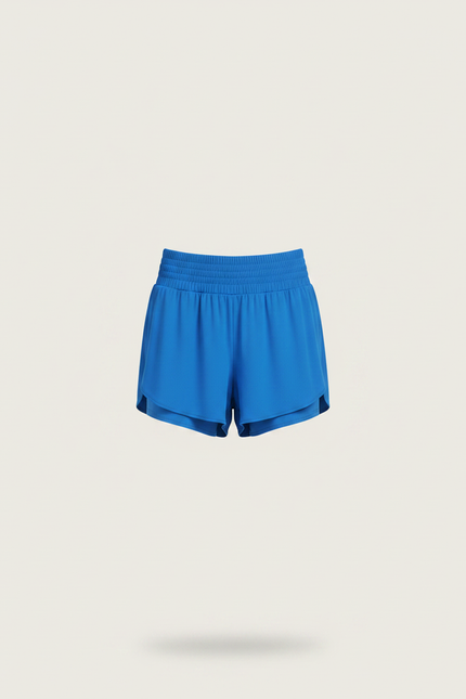 Pantalon Jupe Bleu Royal Fluide Sportif Doublé - Polyester - vue 3