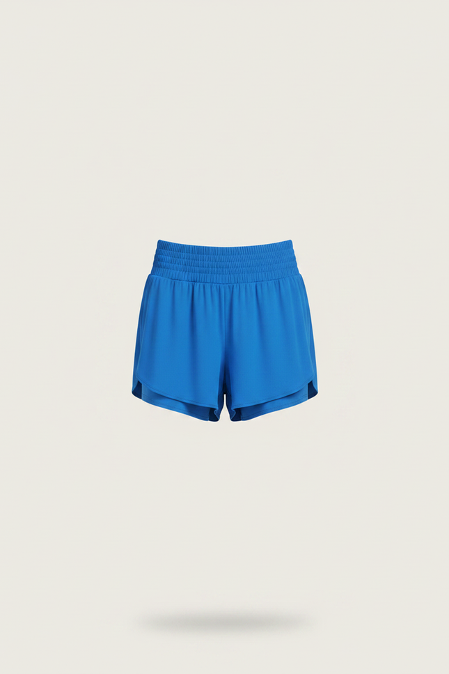 Pantalon Jupe Bleu Royal Fluide Sportif Doublé - Polyester - vue 3