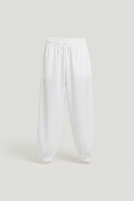 Pantalon Jupe Blanc Superposé Ample Enfant Coton - vue 3