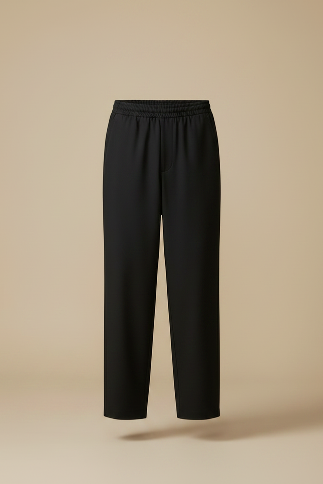 Pantalon Jupe Noir Superposé Ample Décontracté Fluide - Polyester - vue 3