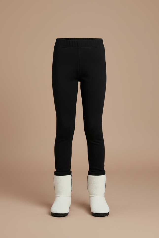 Pantalon Jupe Noir Évasé Chaud Doublé Fille - Molleton - vue 3