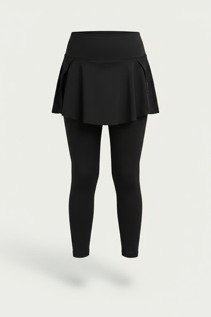 Pantalon Jupe Noir Superposé Confortable Fille - Polyester - vue 3