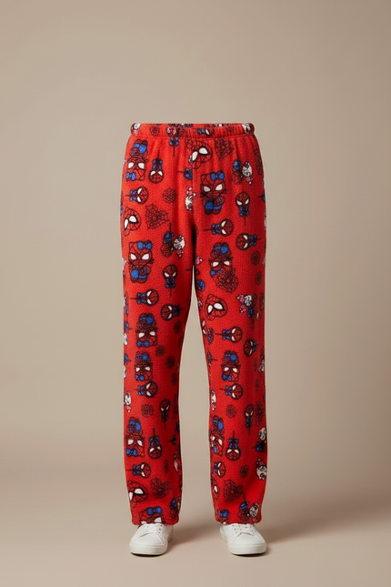Pantalon Jupe Rouge Polaire Spider-Man Doux Décontracté - Molleton - vue 3