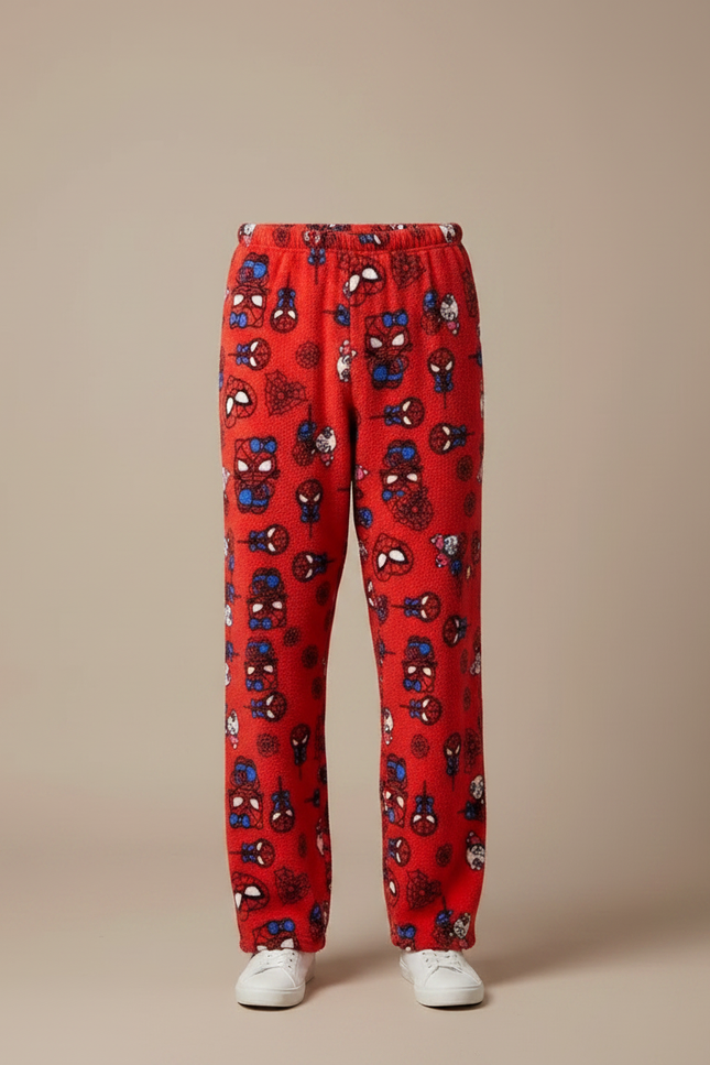 Pantalon Jupe Rouge Polaire Spider-Man Doux Décontracté - Molleton - vue 3