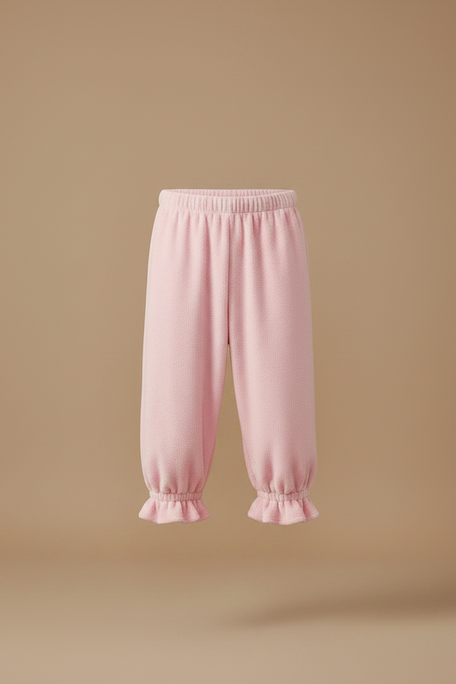 Pantalon Jupe Rose Polaire Ample Volants Homme - Molleton - vue 3