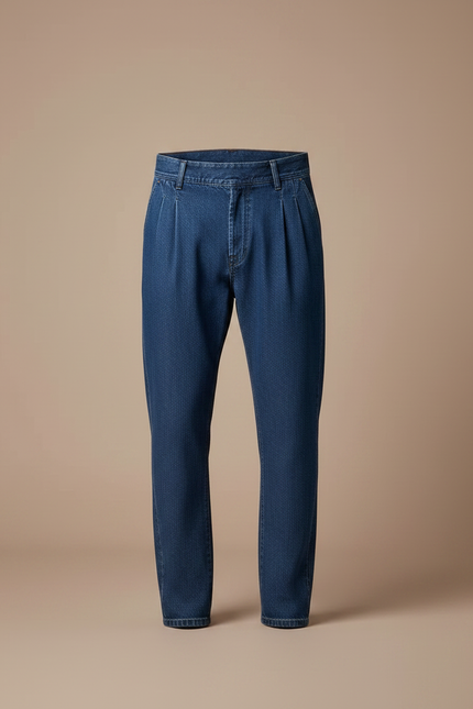Pantalon Jupe Jean Bleu Croisé Décontracté Homme - vue 3