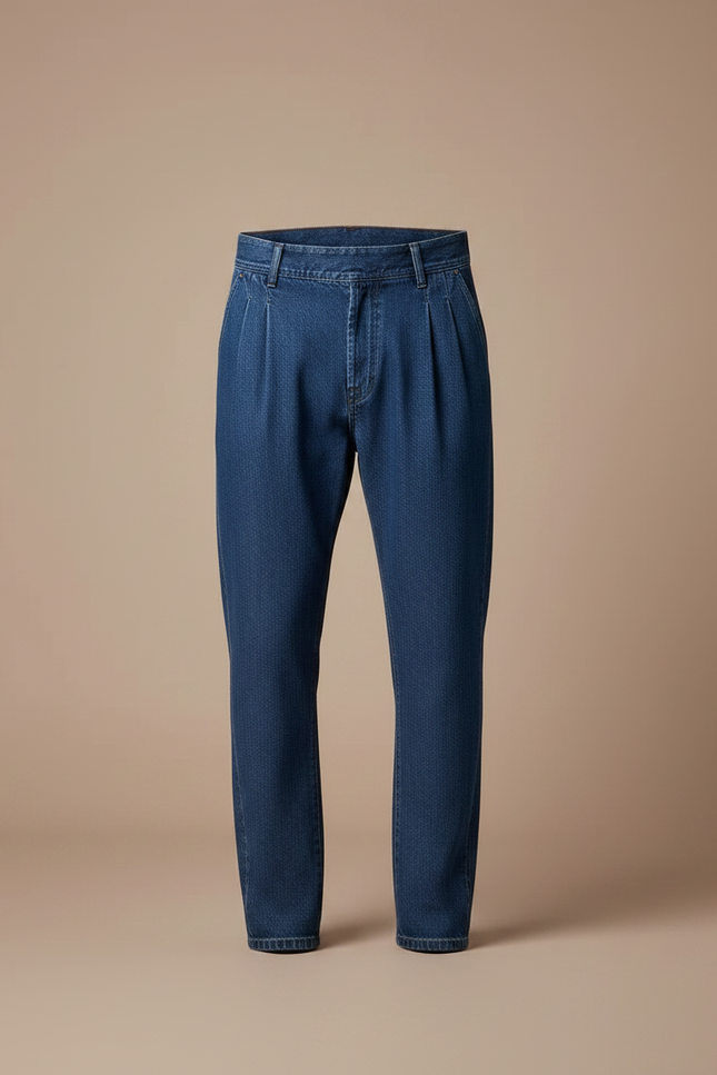 Pantalon Jupe Jean Bleu Croisé Décontracté Homme - vue 3