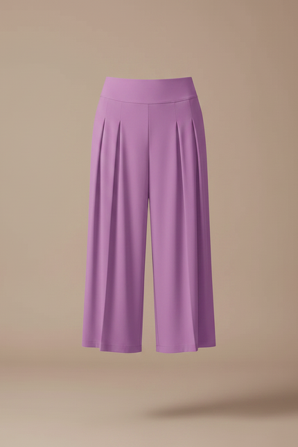 Pantalon Jupe Violet Plissé Mini Sport Doublé - Polyester - vue 3