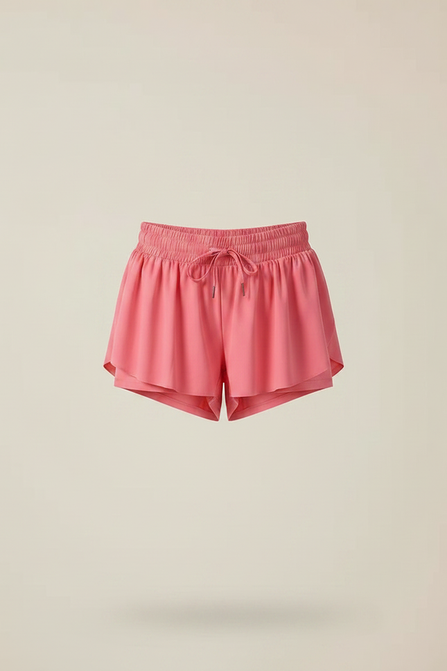 Pantalon Jupe Rose Fluide Athlétique Superposé Fille - Polyester - vue 3
