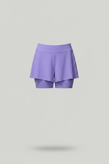 Pantalon Jupe Violet Sportif Fluide Léger - Polyester - vue 3