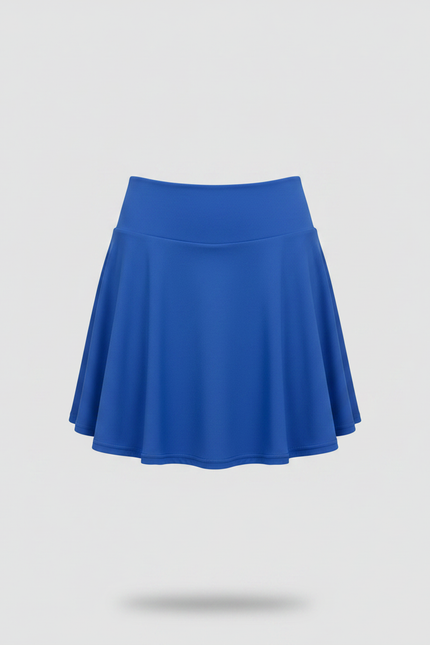 Pantalon Jupe Bleu Royal Évasé Fluide Décontracté Femme - Polyester - vue 3
