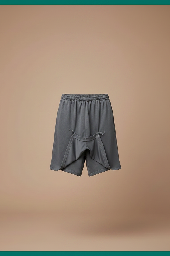 Pantalon Jupe Gris Ample Décontracté Homme Moderne - Polyester - vue 3
