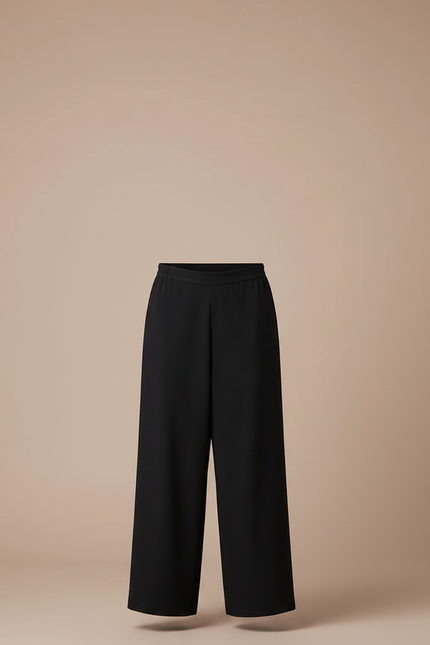 Pantalon Jupe Noir Ample Fluide Décontracté Homme - Viscose - vue 3