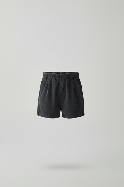 Pantalon Jupe Bretelles Côtelé Gris Enfant Garçon - Cordé - vue 3
