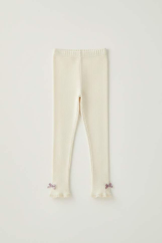 Pantalon Jupe Crème Tulle Plissé Confortable Fille - Beige Maille - vue 3