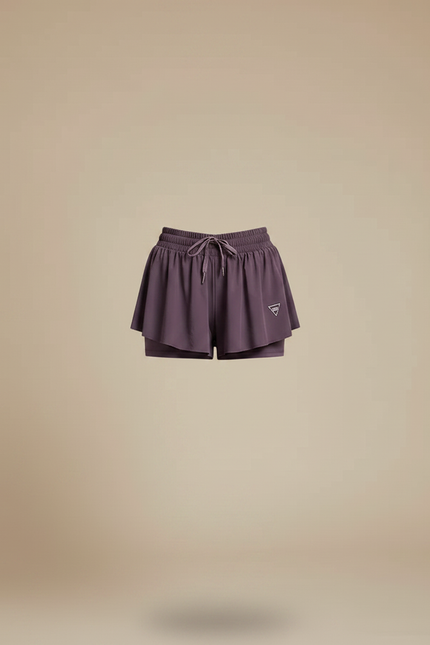 Pantalon Jupe Violet Ample Fluide Sportif Intégré - Polyester - vue 3