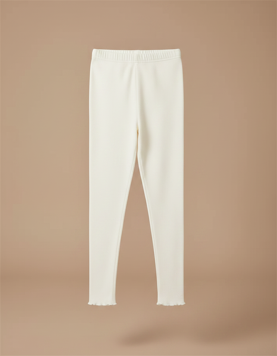 Pantalon Jupe Crème Tulle Perles Intégrées Fille - Blanc Coton - vue 2