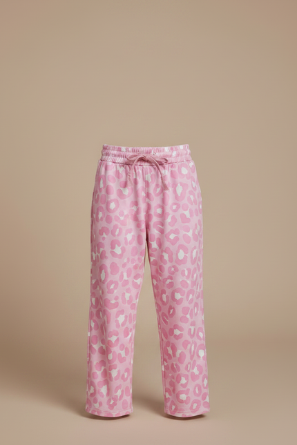 Pantalon Jupe Rose Léopard Superposé Enfant - Coton - vue 3