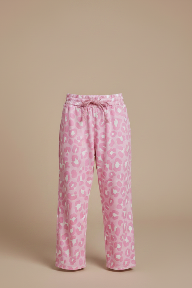 Pantalon Jupe Rose Léopard Superposé Enfant - Coton - vue 3