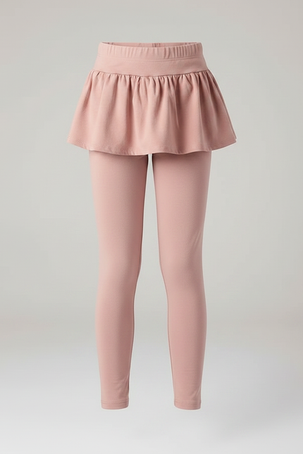 Pantalon Jupe Rose Fille Coton Intégré Confortable - vue 3