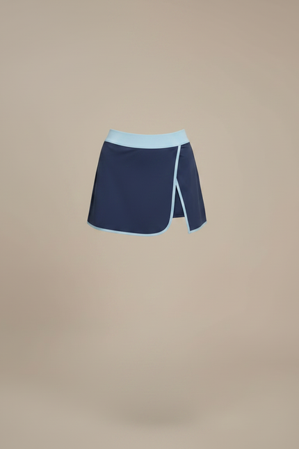 Pantalon Jupe Marine Ciel Sportif Léger Short Intégré - Polyester - vue 3