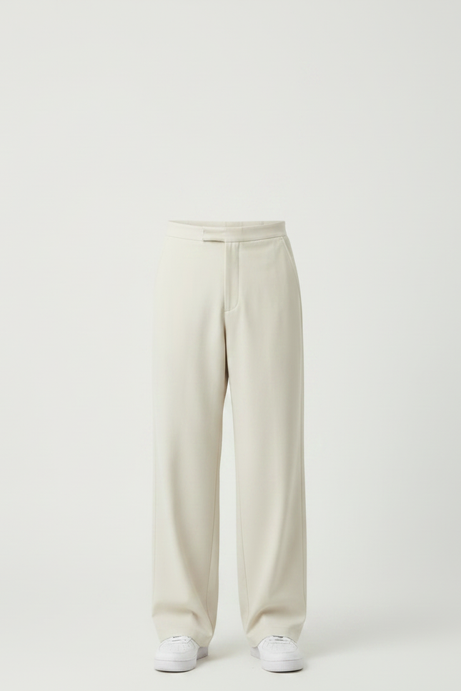 Pantalon Jupe Beige Droit Superposé Coton Homme - vue 3