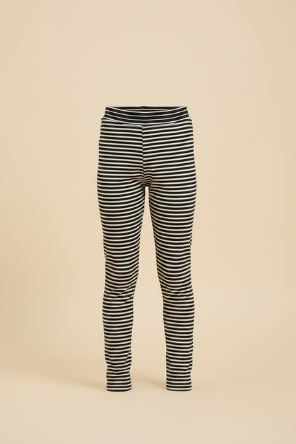 Pantalon Jupe Noir Rayé Tulle Intégré Confortable Fille - Imprimé Coton - vue 3