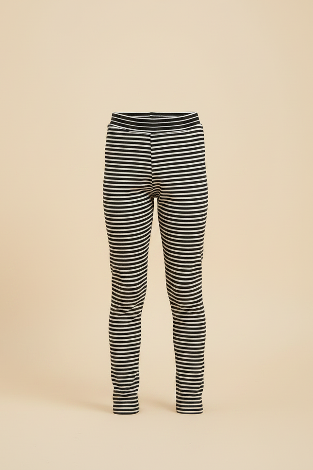 Pantalon Jupe Noir Rayé Tulle Intégré Confortable Fille - Imprimé Coton - vue 3