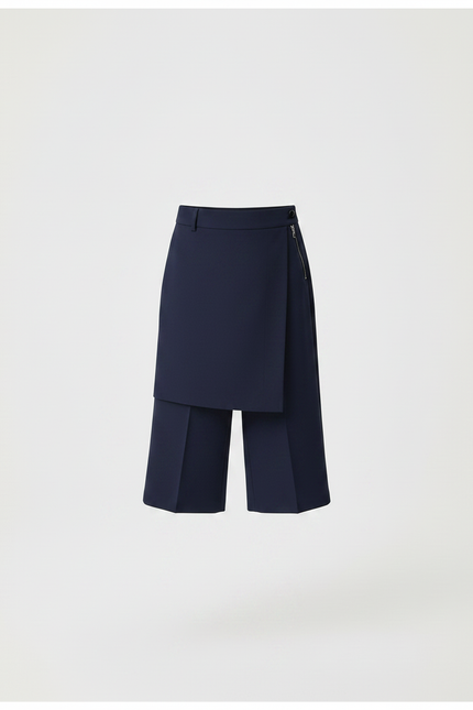 Pantalon Jupe Bleu Marine Ample Élégant Enfant - Polyester - vue 3