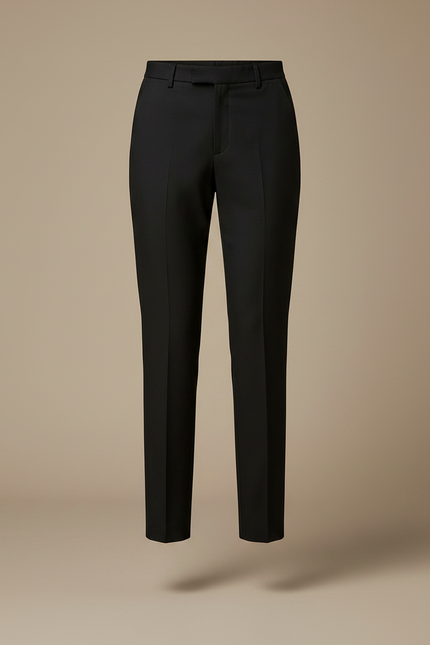 Pantalon Jupe Noir Asymétrique Ample Élégant Moderne - Gabardine - vue 3