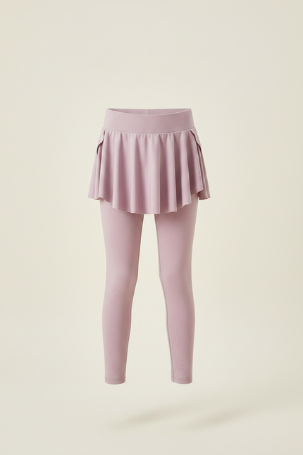 Pantalon Jupe Mauve Sportif Fille Intégré Confortable - Violet Polyester - vue 3